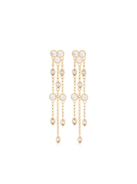 Maje rhinestone-embellished drop earrings - Gold - zdjęcie produktu nr 1