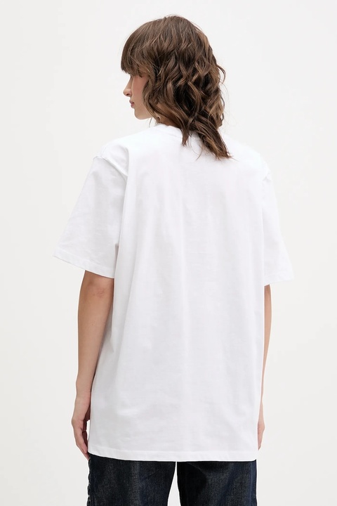 Rotate t-shirt bawełniany damski kolor biały 114745400 - zdjęcie produktu nr 2