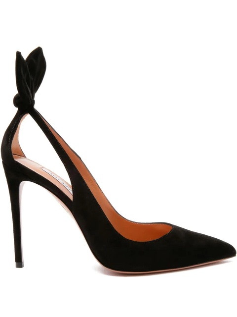 Aquazzura 105mm bow-detail pumps - Black - zdjęcie produktu nr 1