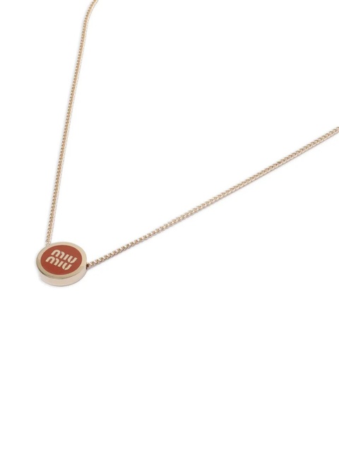 Miu Miu logo necklace - Metallic - zdjęcie produktu nr 1