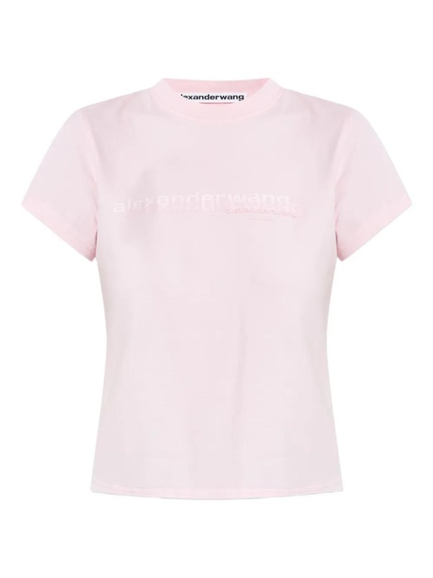 Alexander Wang logo-print cotton T-shirt - Pink - zdjęcie produktu nr 1