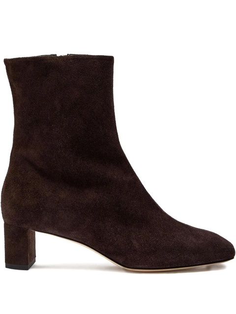 Aeyde 45mm Millie suede block-heel boots - Brown - zdjęcie produktu nr 2