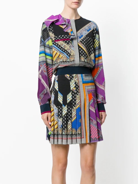 ETRO printed pleated dress - Black - zdjęcie produktu nr 2