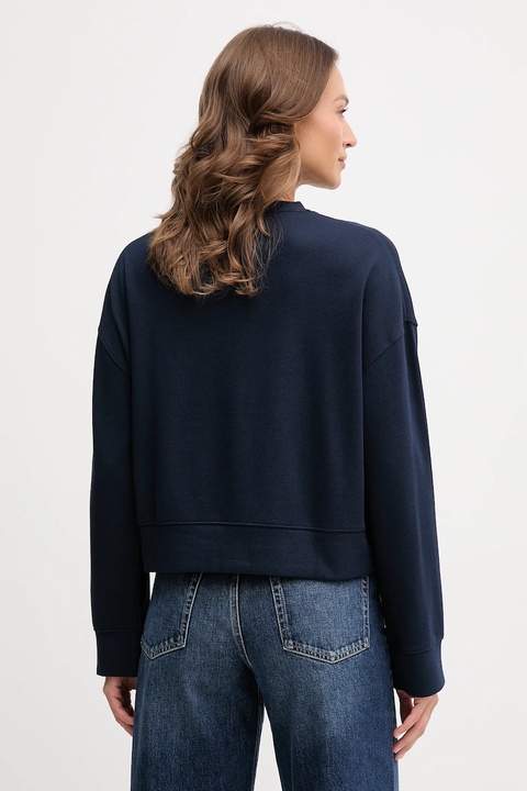 Tommy Hilfiger bluza damska kolor granatowy gładka WW0WW46152 - zdjęcie produktu nr 2