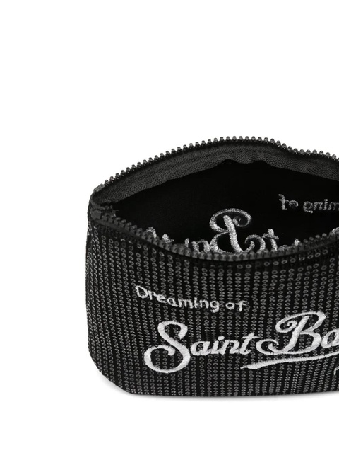 MC2 Saint Barth sequin-embellished clutch bag - Black - zdjęcie produktu nr 1