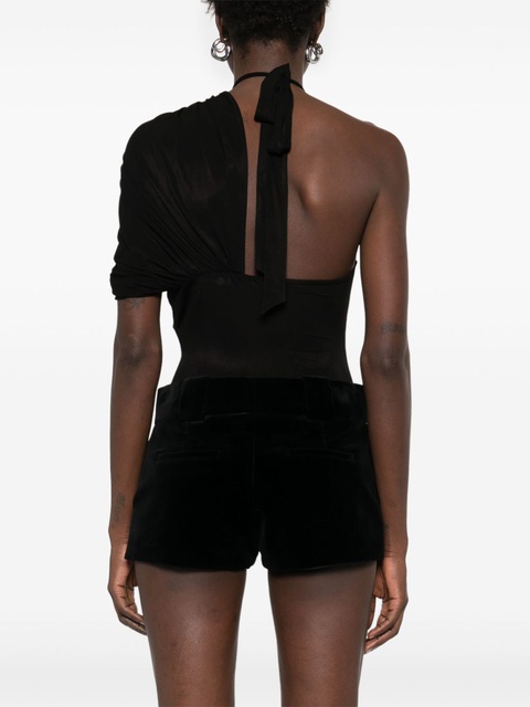 Magda Butrym cape-effect halterneck bodysuit - Black - zdjęcie produktu nr 2