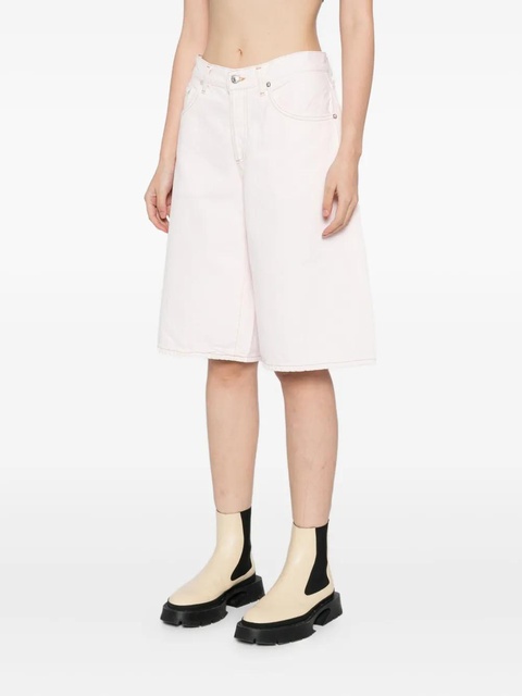 AGOLDE cotton denim shorts - Pink - zdjęcie produktu nr 2