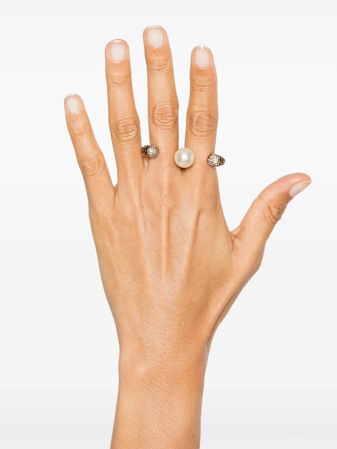 Alexander McQueen skull knuckleduster ring - Gold - zdjęcie produktu nr 1