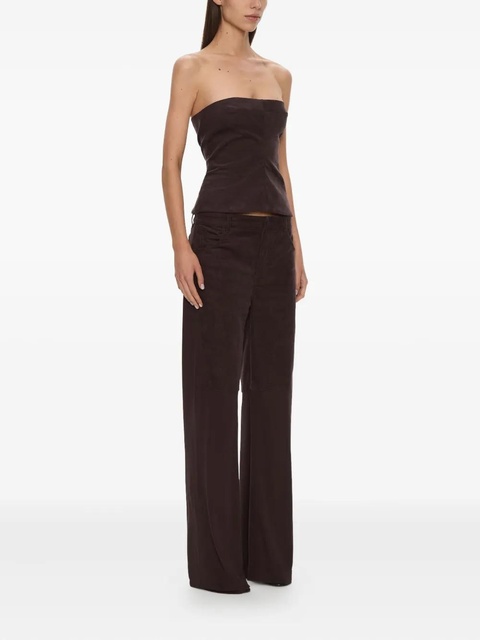 Christopher Esber taped corduroy jersey trousers - Brown - zdjęcie produktu nr 2