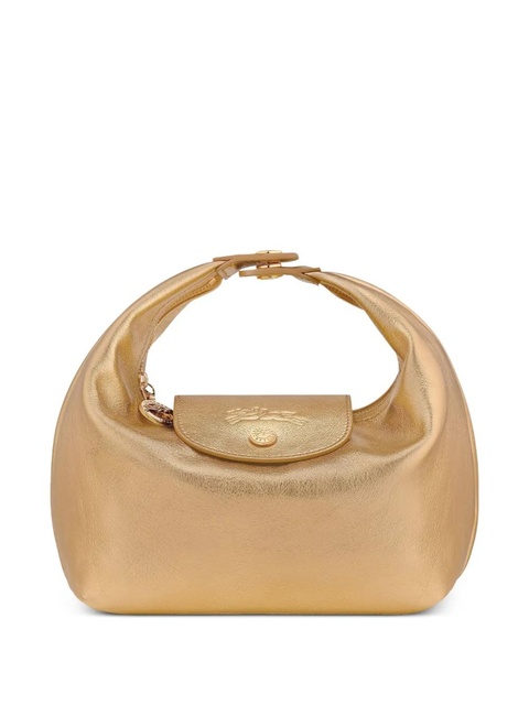 Longchamp mini Le Pliage Xtra leather tote bag - Gold - zdjęcie produktu nr 1