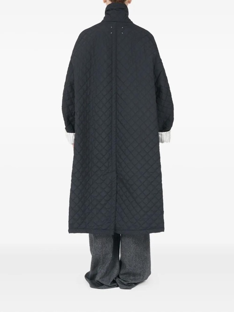 Maison Margiela quilted single-breasted coat - Black - zdjęcie produktu nr 2