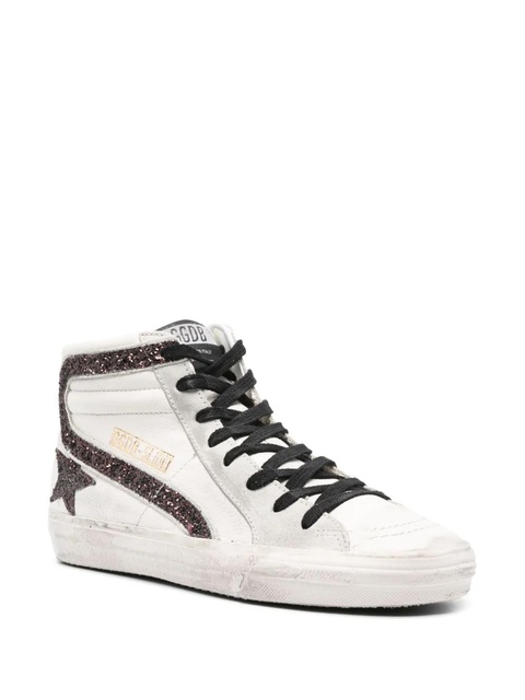 Golden Goose Slide sequin-embellished sneakers - White - zdjęcie produktu nr 2
