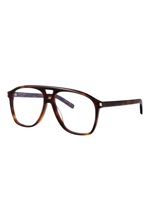 Saint Laurent Eyewear Dune pilot-frame glasses - Brown - zdjęcie produktu nr 2