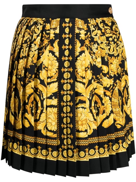 Versace Barocco-print pleated skirt - Black - zdjęcie produktu nr 1