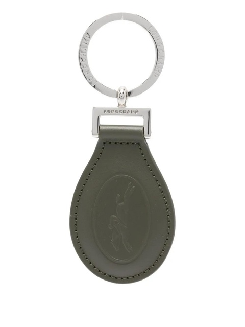 Longchamp Le Foulonné leather keyring - Green - zdjęcie produktu nr 1