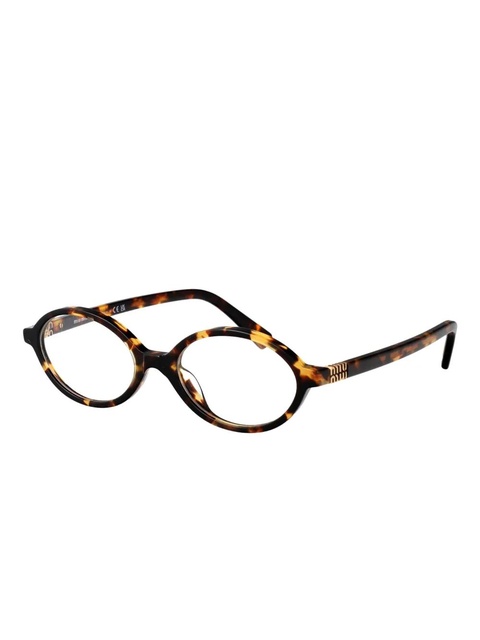 Miu Miu Eyewear oval-frame glasses - Brown - zdjęcie produktu nr 2