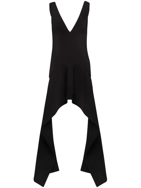 JW Anderson V-neck draped mini dress - Black - zdjęcie produktu nr 1