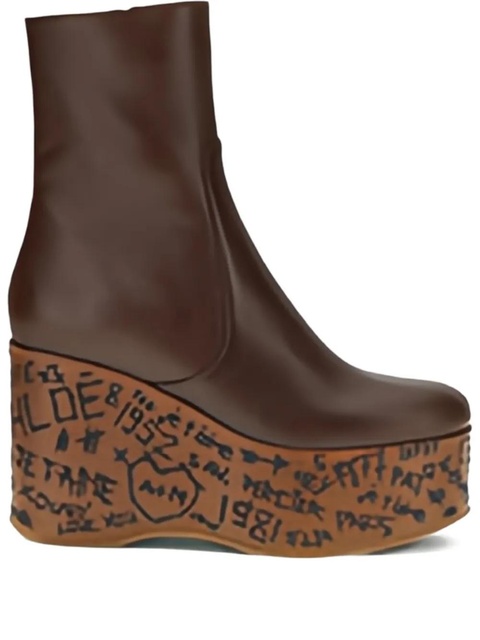 Chloé 80mm Maxime ankle boots - Brown - zdjęcie produktu nr 1