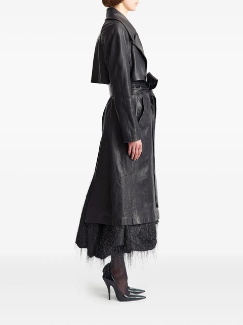 16Arlington Palmi belted leather coat - Black - zdjęcie produktu nr 2