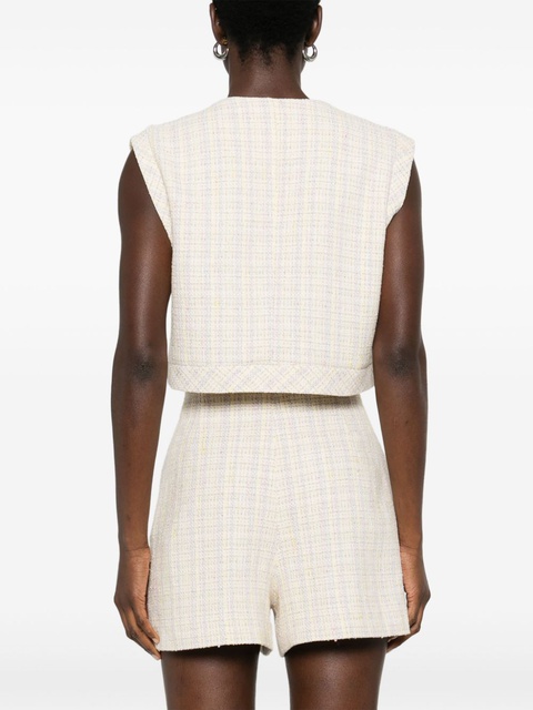 SANDRO tweed tank top - Neutrals - zdjęcie produktu nr 2
