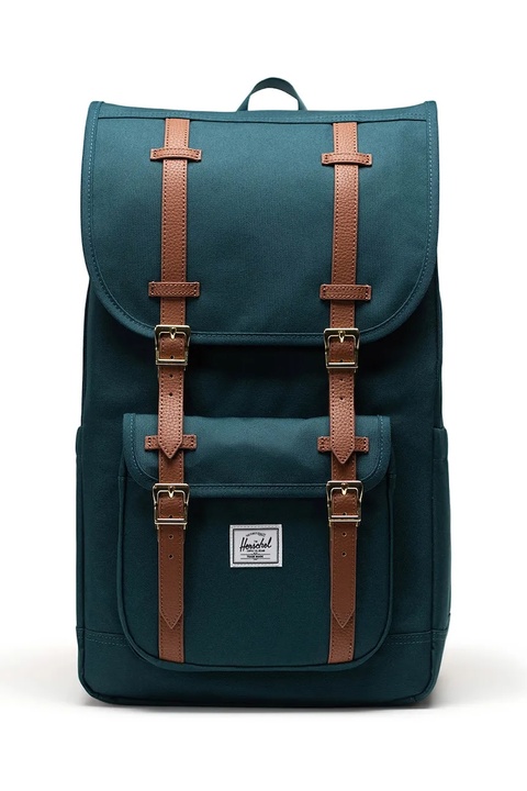 Herschel plecak Little America™ kolor zielony duży gładki 11390-06551-OS - zdjęcie produktu nr 1