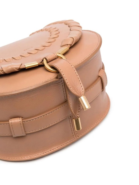 Chloé small Marcie whipstitch crossbody bag - Brown - zdjęcie produktu nr 2