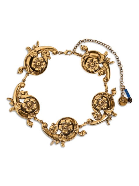 ETRO baroque-style flower necklace - Gold - zdjęcie produktu nr 1