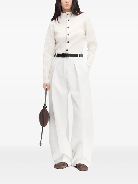 Jacquemus Le Ovalo trousers - 100 WHITE - zdjęcie produktu nr 2