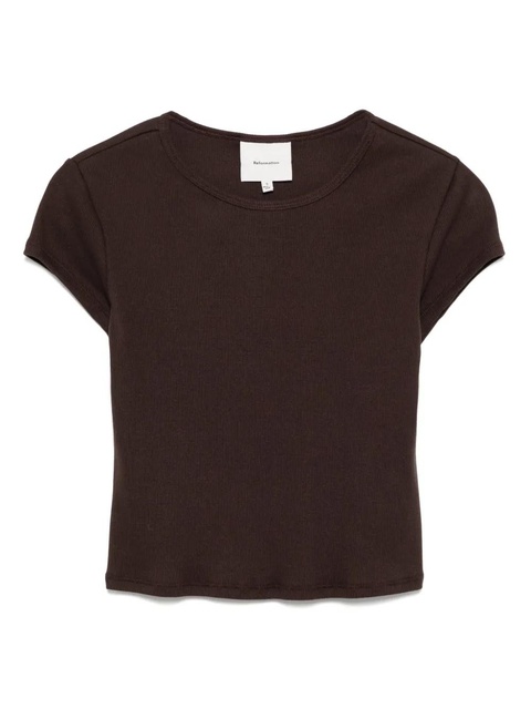 Reformation Muse t-shirt - Brown - zdjęcie produktu nr 1