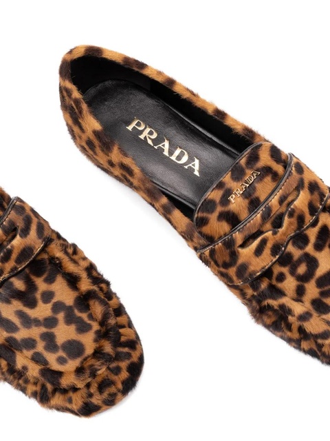 Prada leopard loafers - Brown - zdjęcie produktu nr 2