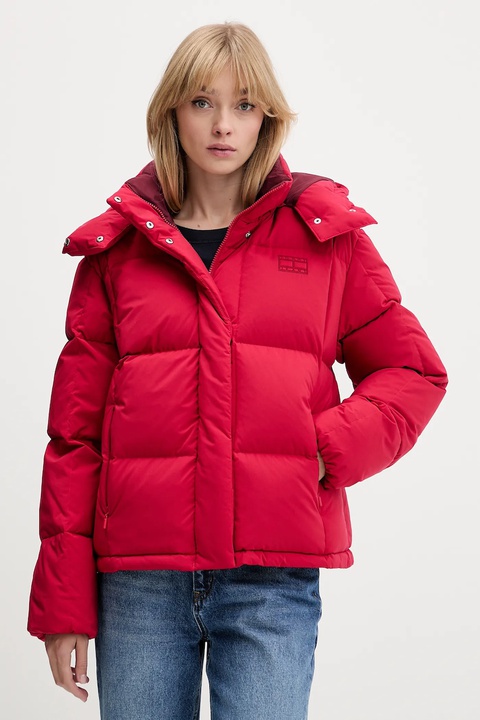 Tommy Jeans kurtka puchowa kolor czerwony zimowa DW0DW21623 - zdjęcie produktu nr 1