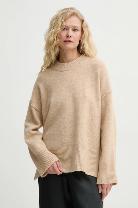 Day Birger et Mikkelsen sweter wełniany Josie damski kolor beżowy DAY65243702 - zdjęcie produktu nr 1