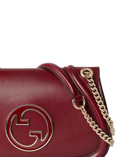 Gucci medium Blondie chain-strap logo-plaque shoulder bag - Red - zdjęcie produktu nr 2