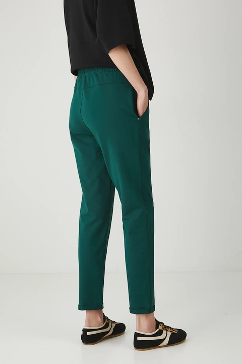 Medicine spodnie damskie kolor zielony - zdjęcie produktu nr 2