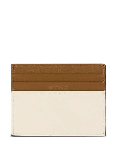 ETRO two-tone leather cardholder - White - zdjęcie produktu nr 2