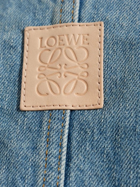 LOEWE raglan-sleeve denim jacket - Blue - zdjęcie produktu nr 2