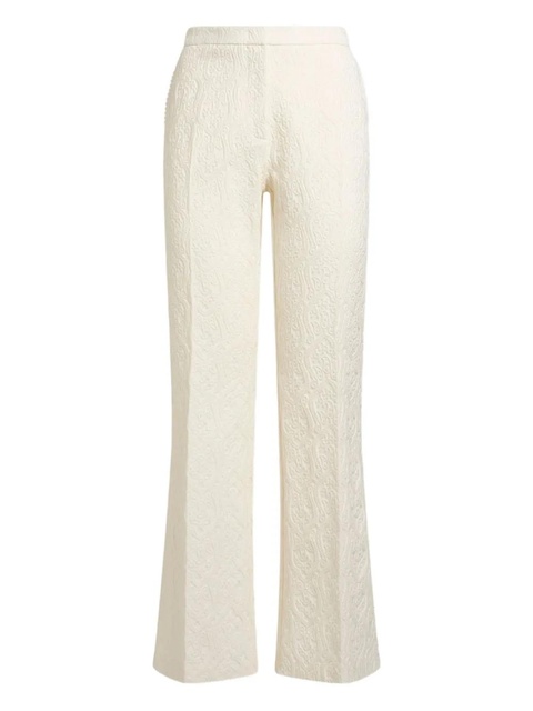 ETRO paisley-jacquard flared trousers - White - zdjęcie produktu nr 2