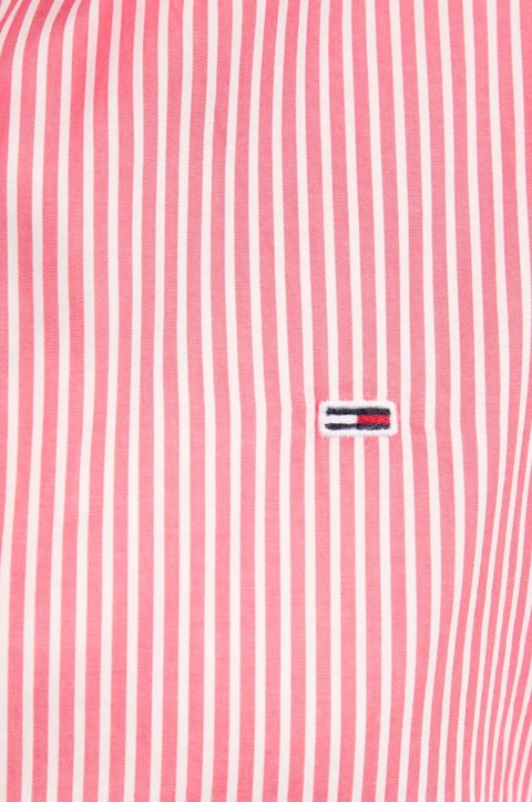 Tommy Jeans koszula bawełniana damska kolor różowy relaxed z kołnierzykiem klasycznym DW0DW20290 - zdjęcie produktu nr 2