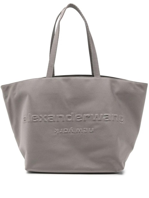 Alexander Wang embossed canvas nylon tote bag - Grey - zdjęcie produktu nr 1