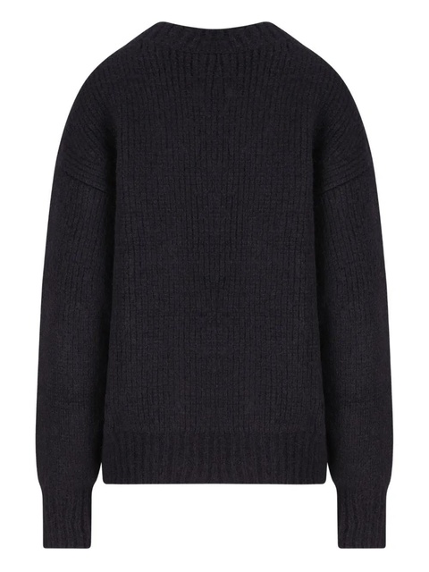 Saint Laurent ribbed crew-neck sweater - Blue - zdjęcie produktu nr 2
