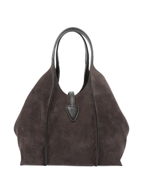 Tod's Timeless suede-leather T-buckle shoulder bag - Brown - zdjęcie produktu nr 2