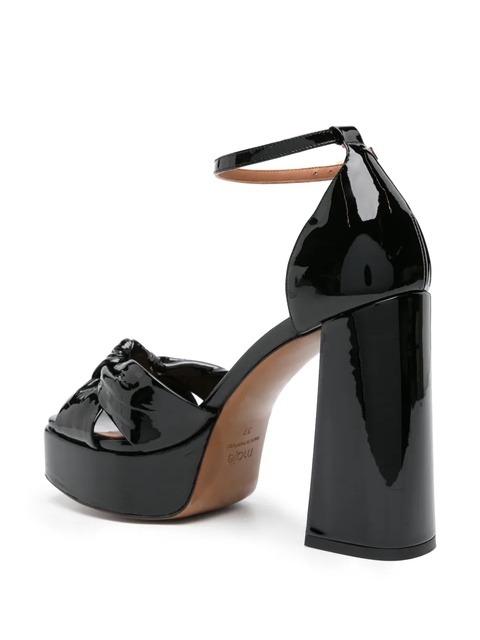 Maje 115mm leather platform sandals - Black - zdjęcie produktu nr 2