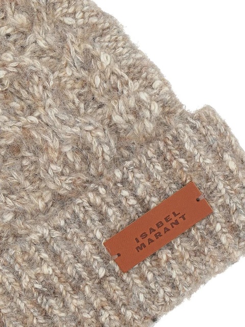 ISABEL MARANT Tolie cable-knit beanie - Neutrals - zdjęcie produktu nr 2