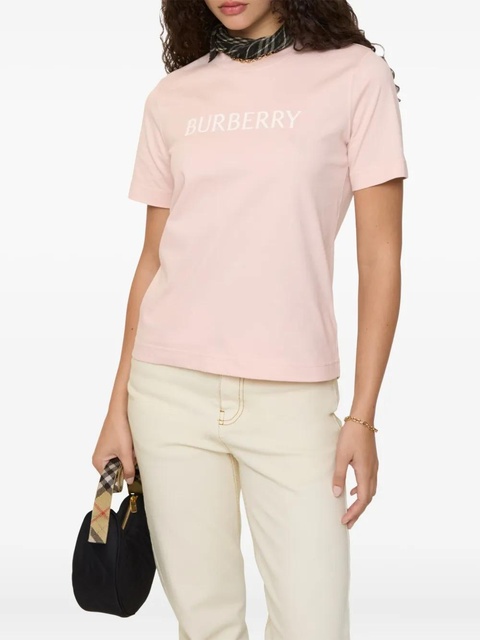 Burberry logo-print cotton T-shirt - Pink - zdjęcie produktu nr 1