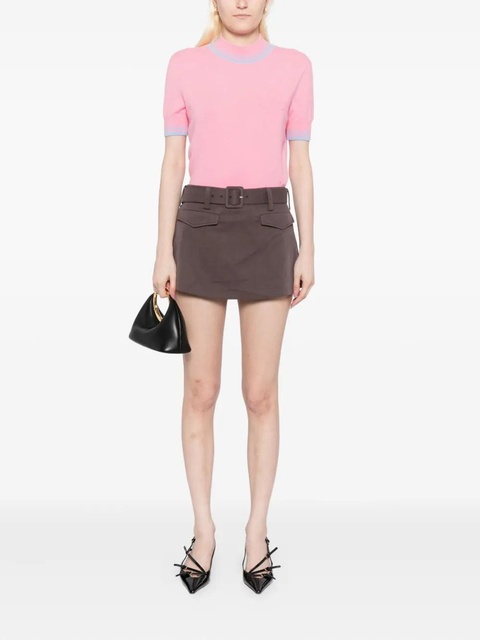 Self-Portrait contrast stripe knit top - Pink - zdjęcie produktu nr 2