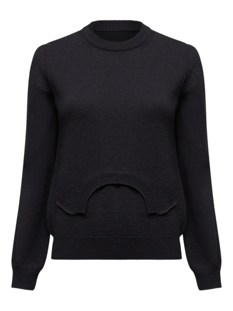 MM6 Maison Margiela wool sweater - Black - zdjęcie produktu nr 1
