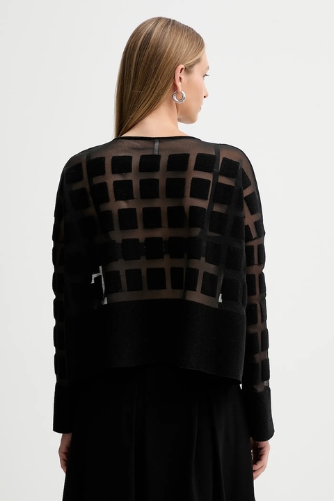 Liviana Conti sweter wełniany damskie kolor czarny lekki L5WA79 - zdjęcie produktu nr 2