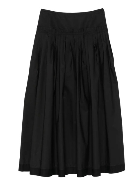 Lanvin pleated basque midi skirt - Black - zdjęcie produktu nr 1