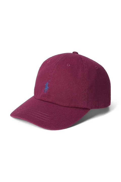 Polo Ralph Lauren czapka z daszkiem bawełniana kolor czerwony gładka 211912843 - zdjęcie produktu nr 1