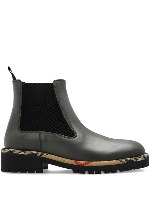 Burberry checked Chelsea ankle boots - Black - zdjęcie produktu nr 1